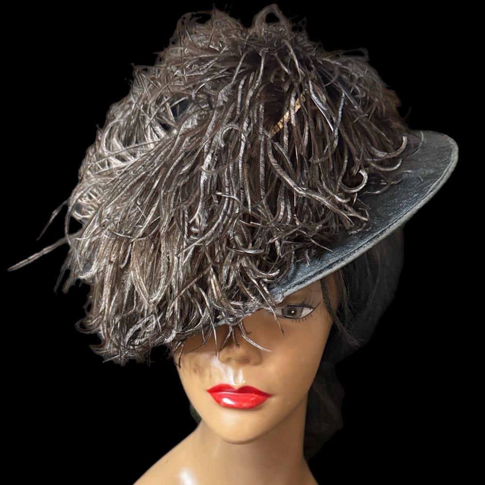Simpson Crawford Company Ostrich Plume Hat